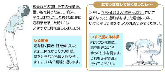 忙しい合間の腰痛予防のこれだけ体操